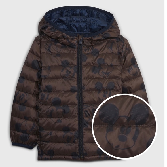 New Gap x Disney Mickey Mouse Primaloft kids jacket. Reg $100+tax. - Picture 1 of 9